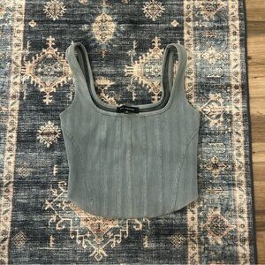 Blu Pepper Gray Tank Top